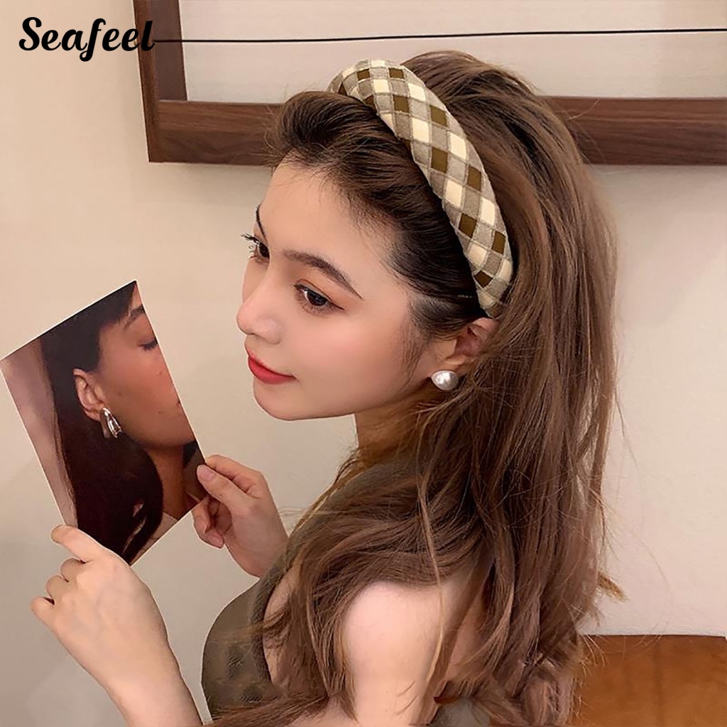 Băng Đô Cài Tóc Bản Rộng Nhiều Màu Sắc Thời Trang Cho Nữ