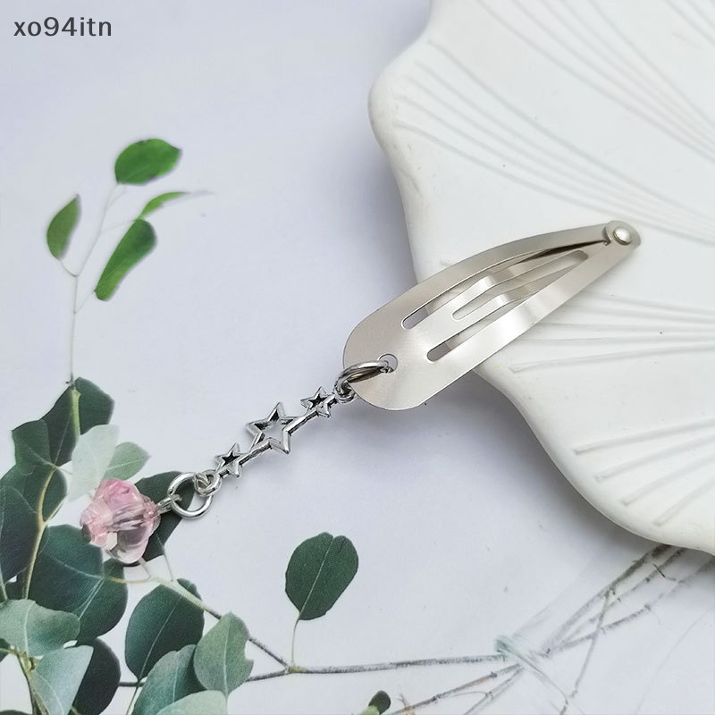 Kẹp Tóc Kim Loại Hình Ngôi Sao / Trái Tim Rỗng Y2K Thời Trang Cho Nữ