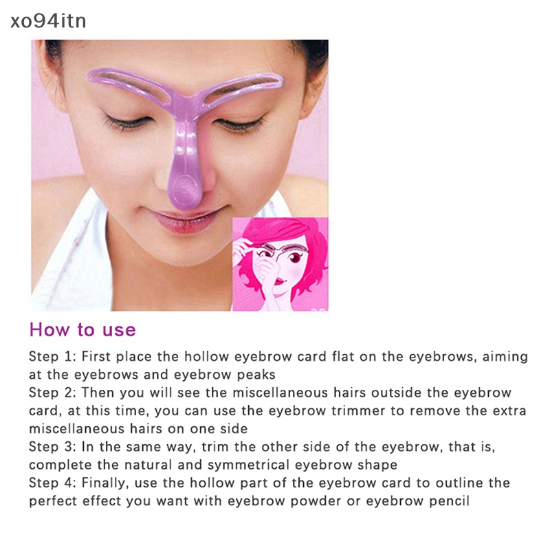 Thẻ Khuôn Vẽ Lông Mày Cầm Tay Có Thể Tái Sử Dụng Tiện Lợi
