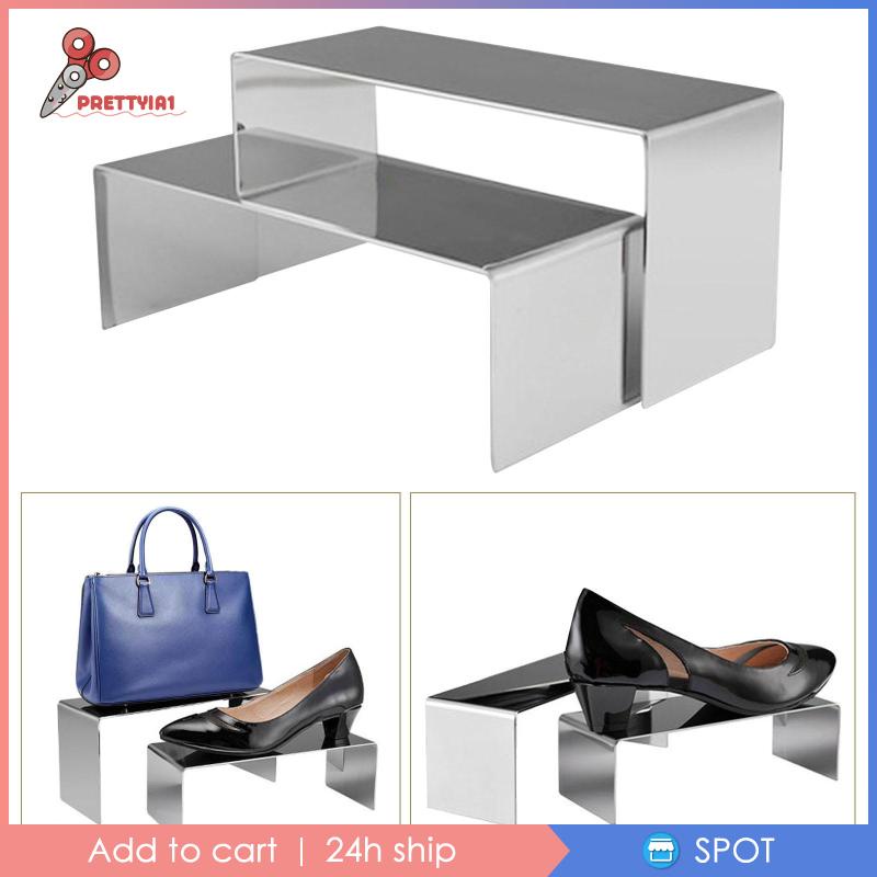 Bộ 2 Giá Đỡ Trưng Bày Giày Dép / Túi Xách Tiện Dụng