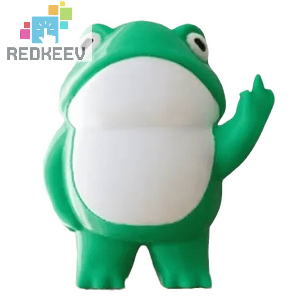 Mô Hình Chú Ếch Đứng Sáng Tạo Dễ Thương Chống Thấm Nước Trang Trí Nhà Cửa