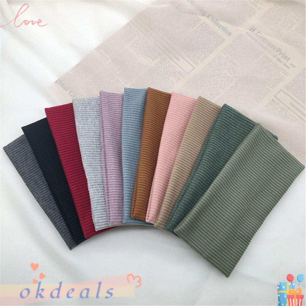 OKDEALS Băng Đô Cài Tóc Bản Rộng Co Giãn Thời Trang Tập Yoga