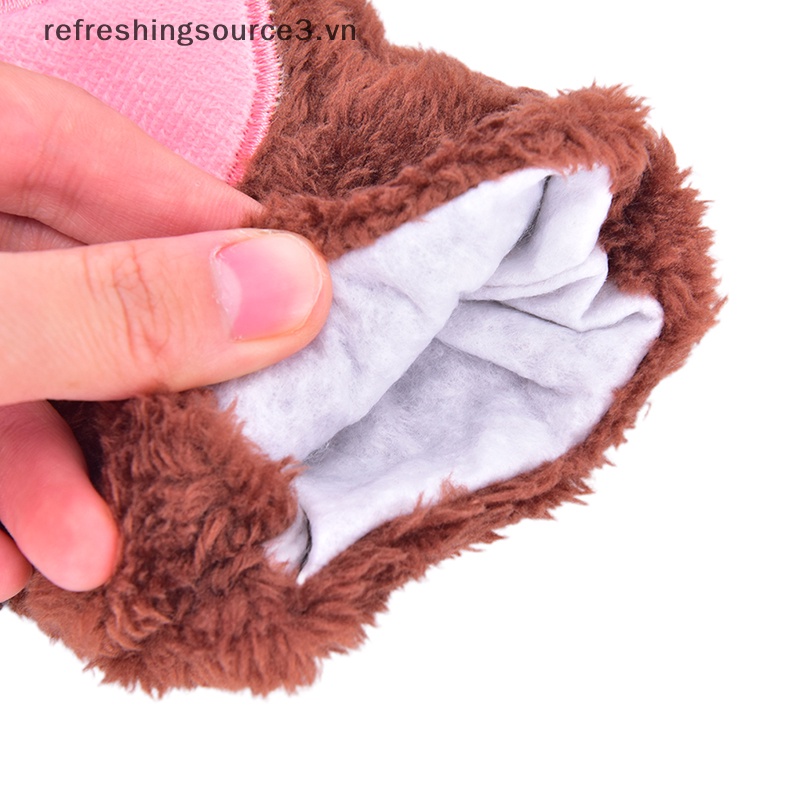 Găng Tay Lông Xù Hở Ngón Hình Chân Mèo Dễ Thương {REFRE3} 3.vn} Làm Quà Tặng Tiệc Tùng {Refreshingsource