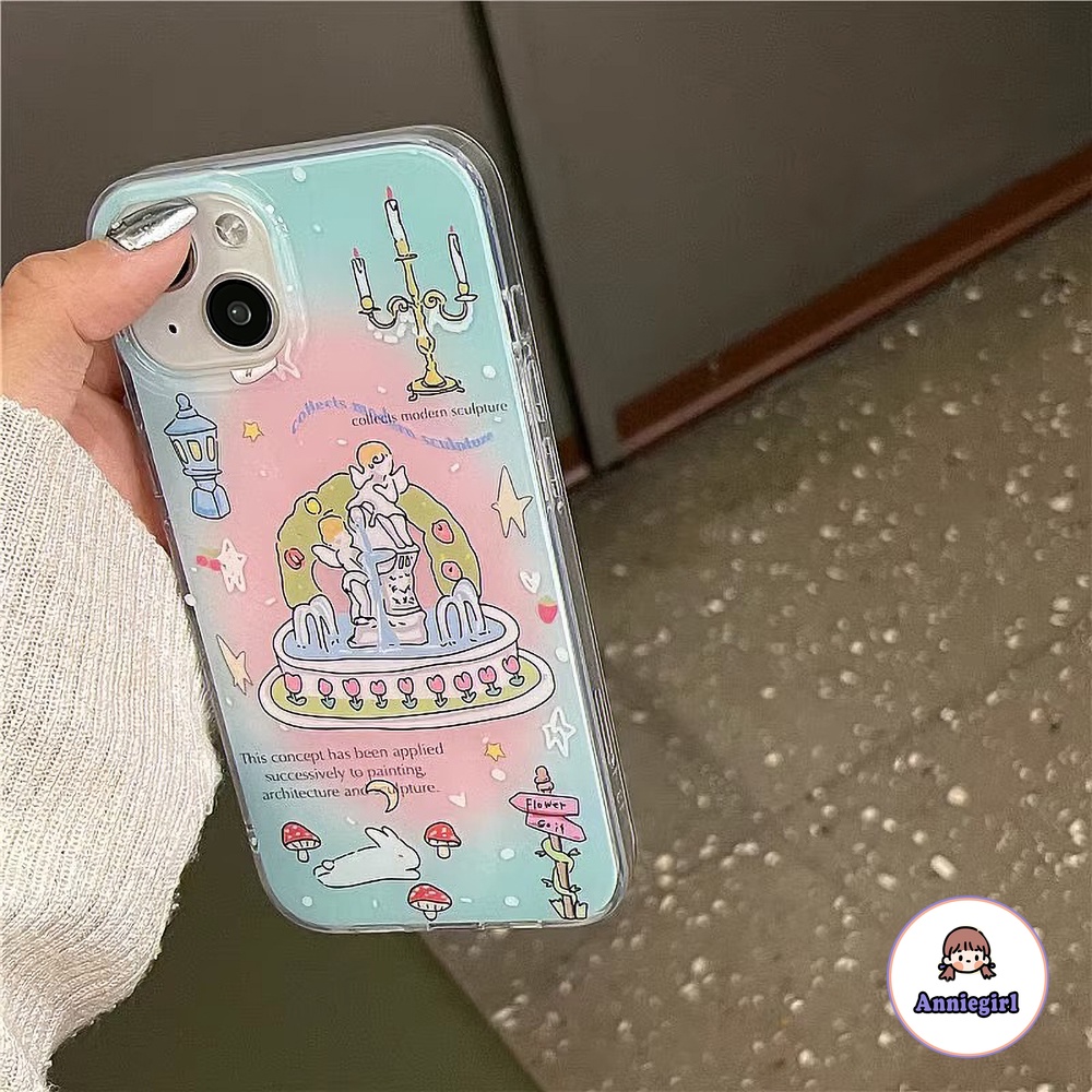 Ốp Điện Thoại Nhựa PC Cứng IMD Mềm Hình Bức Tượng Tay Thiên Thần Cho IPhone 11 14 Pro Max 13 Pro Max 12 Pro Max