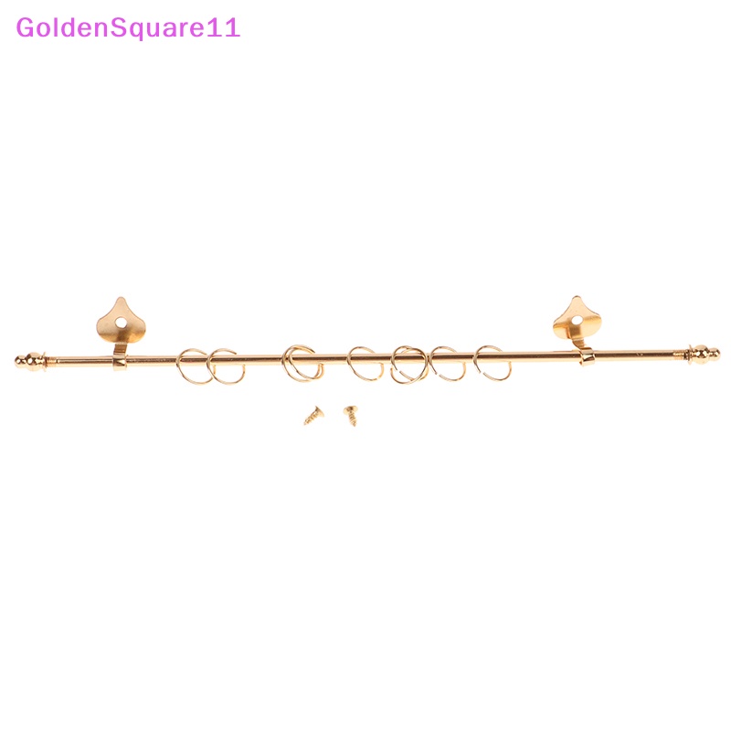 Thanh Rèm cửa sổ Bằng Kim Loại Mạ Vàng Tỉ Lệ 1: 12 Dùng Trang Trí Nhà Búp Bê