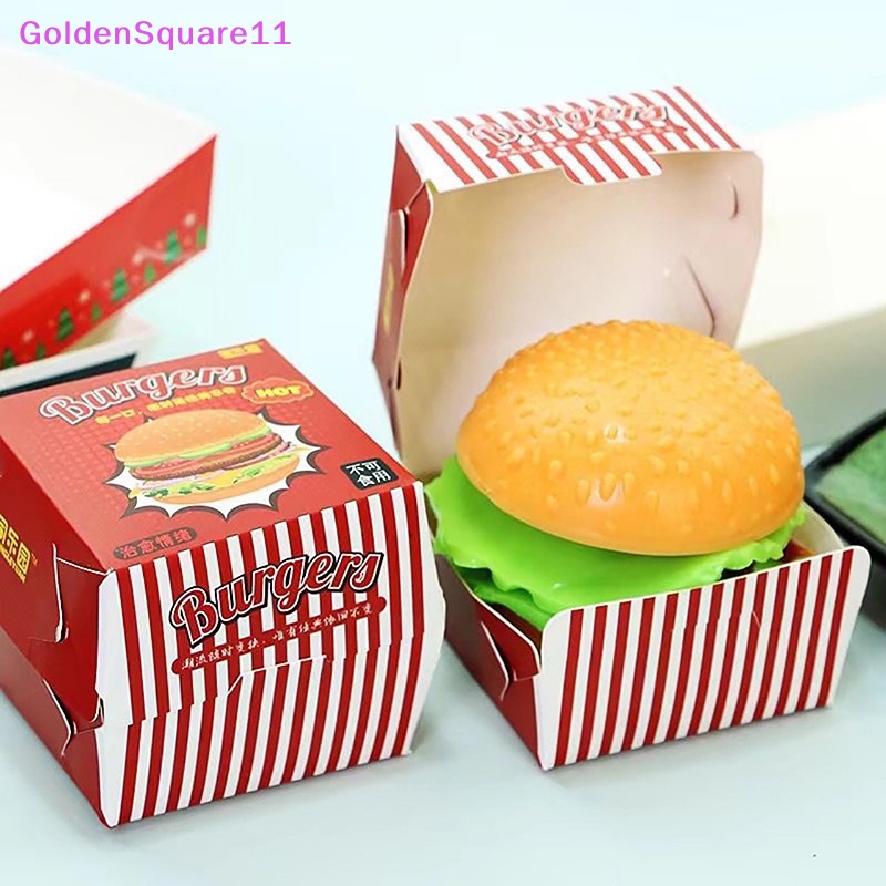 Đồ Chơi Nắn Bóp Đàn Hồi Giảm Stress Hình Hamburger 3D