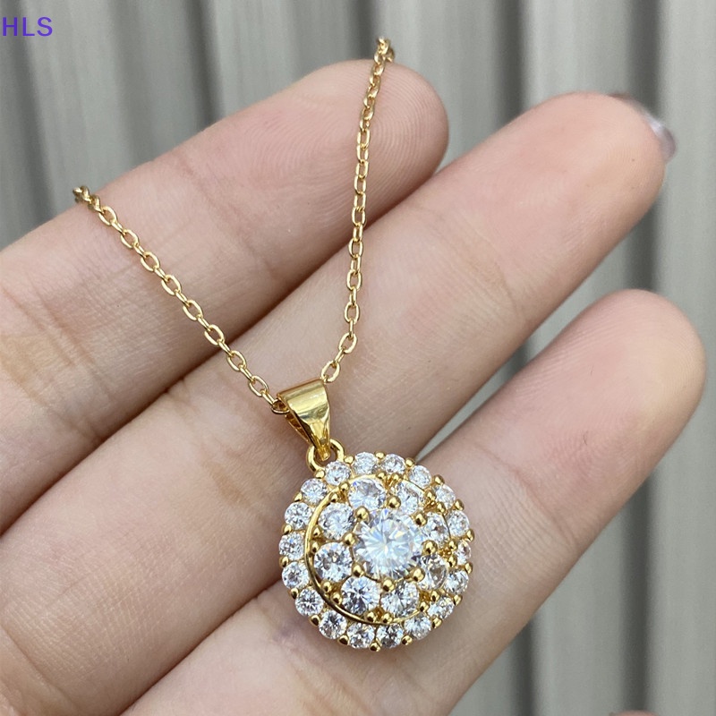 Vòng cổ Vàng Sáng Bóng Đính Đá Zircon Thời Trang Cho Nữ