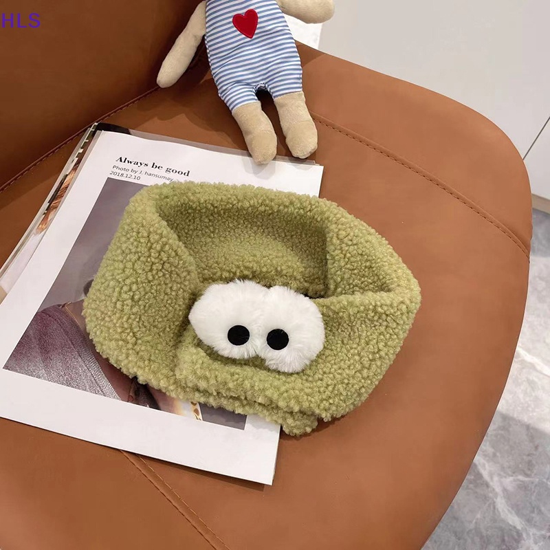 Băng Đô Turban Mềm Co Giãn Hình Đôi Mắt To Vui Nhộn Cho Nữ Rửa Mặt / Trang Điểm Spa