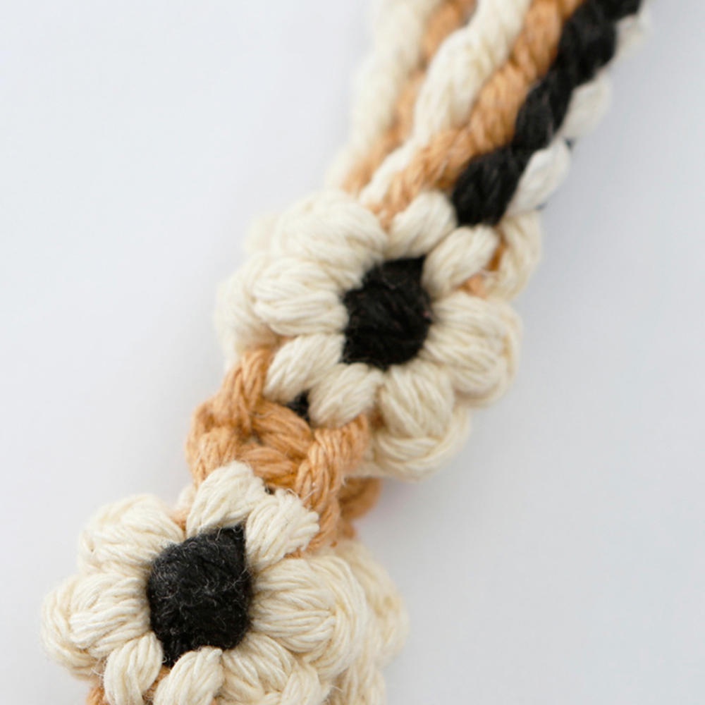 Dopamine Móc Khóa Dệt Thủ Công Hình Hoa Cúc Mùa Thu Cao Cấp Có Móc Khóa