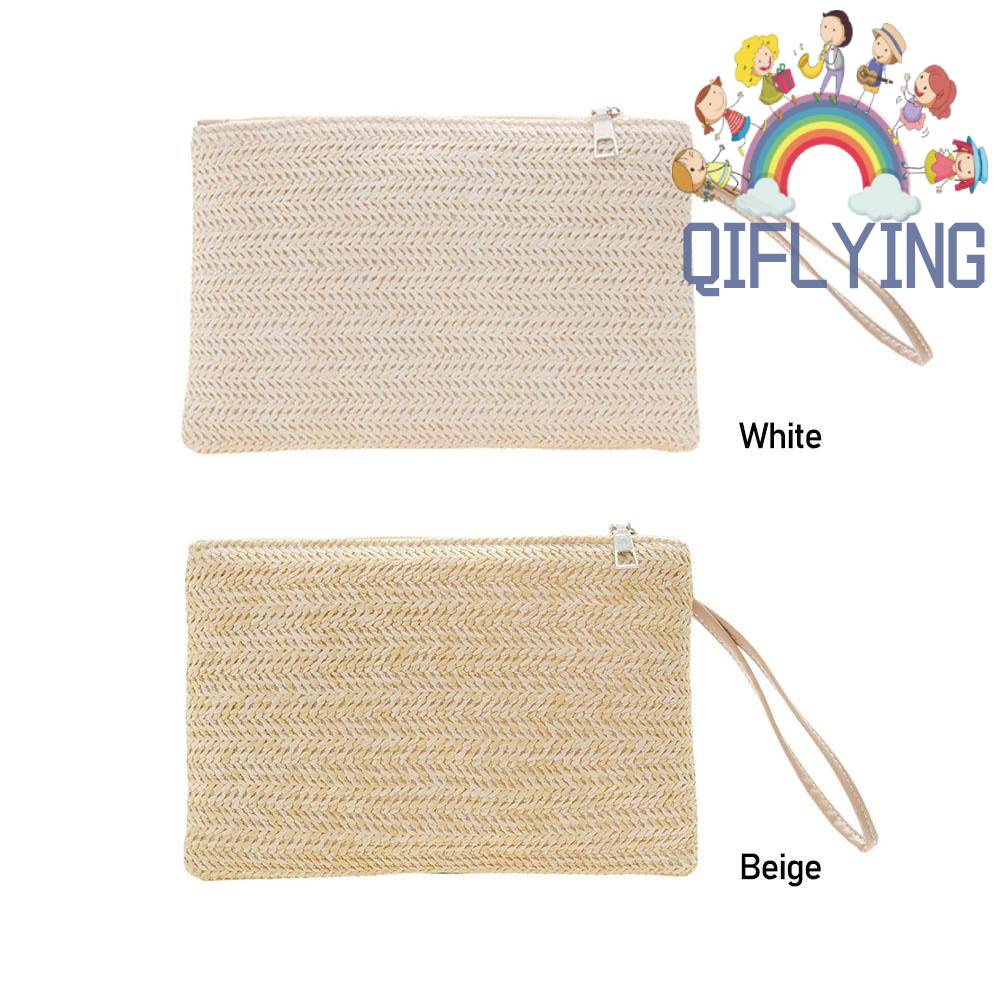 Túi Xách Dệt Phong Cách Bohemian Retro Thời Trang Đi Biển Mùa Hè Dành Cho Nữ (Màu Trắng)