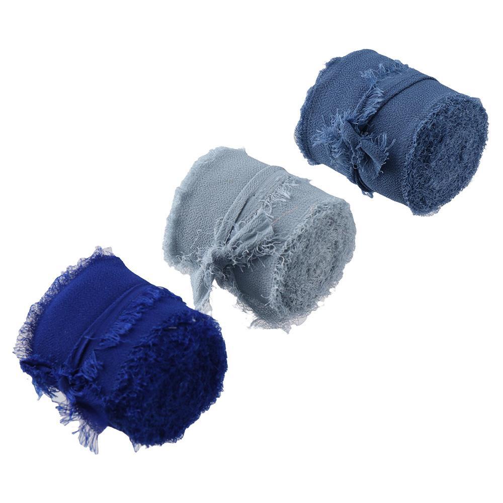 3 Cuộn Ruy Băng Voan Rộng 1.6 "Rộng x 5.5 Yd 1.6" Rộng x 5.5 Yd Nhiều Màu Sắc Dùng Trang Trí Đám Cưới