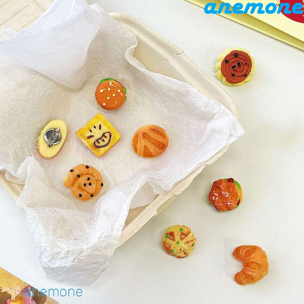 ANEMONE Ghim Cài Áo Hình Thức Ăn Hoạt Hình Dễ Thương Cho Bé