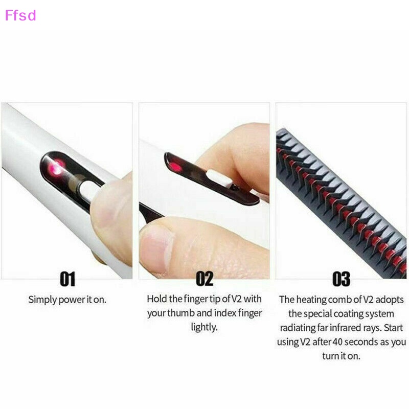 Lược Điện Chải Thẳng Râu Nhanh Chóng Dành Cho Nam Giới Bán Chạy * Bán Chạy