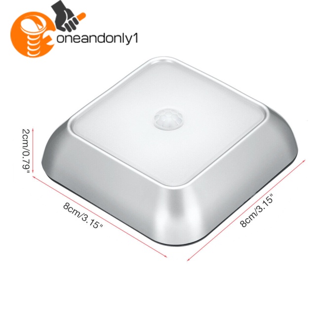 Đèn Led 6 Bóng Cảm Biến Chuyển Động Không Dây Góc 120 Độ Chạy Bằng Pin Dùng Cho Tủ Quần Áo / Cầu Thang