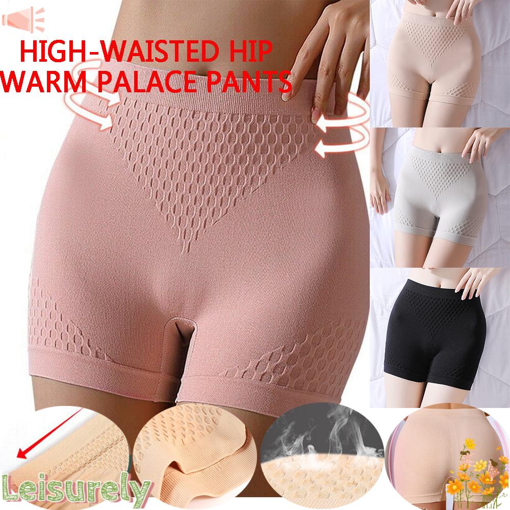 LEILY Quần Short Lưng Cao Co Giãn Định Hình Dáng An Toàn Cho Nữ