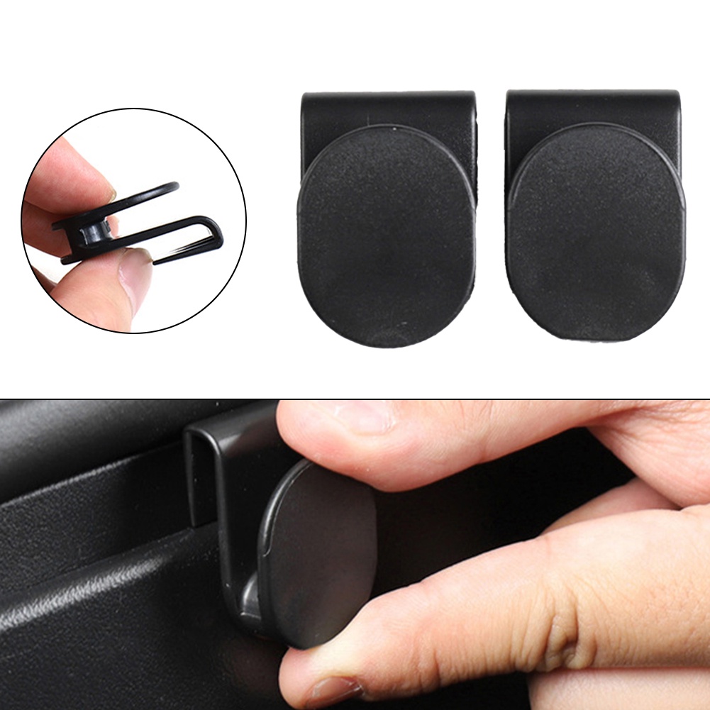 Bộ 2 Móc Treo Túi Đựng Đồ Gắn Phía Trước Xe Hơi Bằng ABS Tiện Dụng Giá Đ