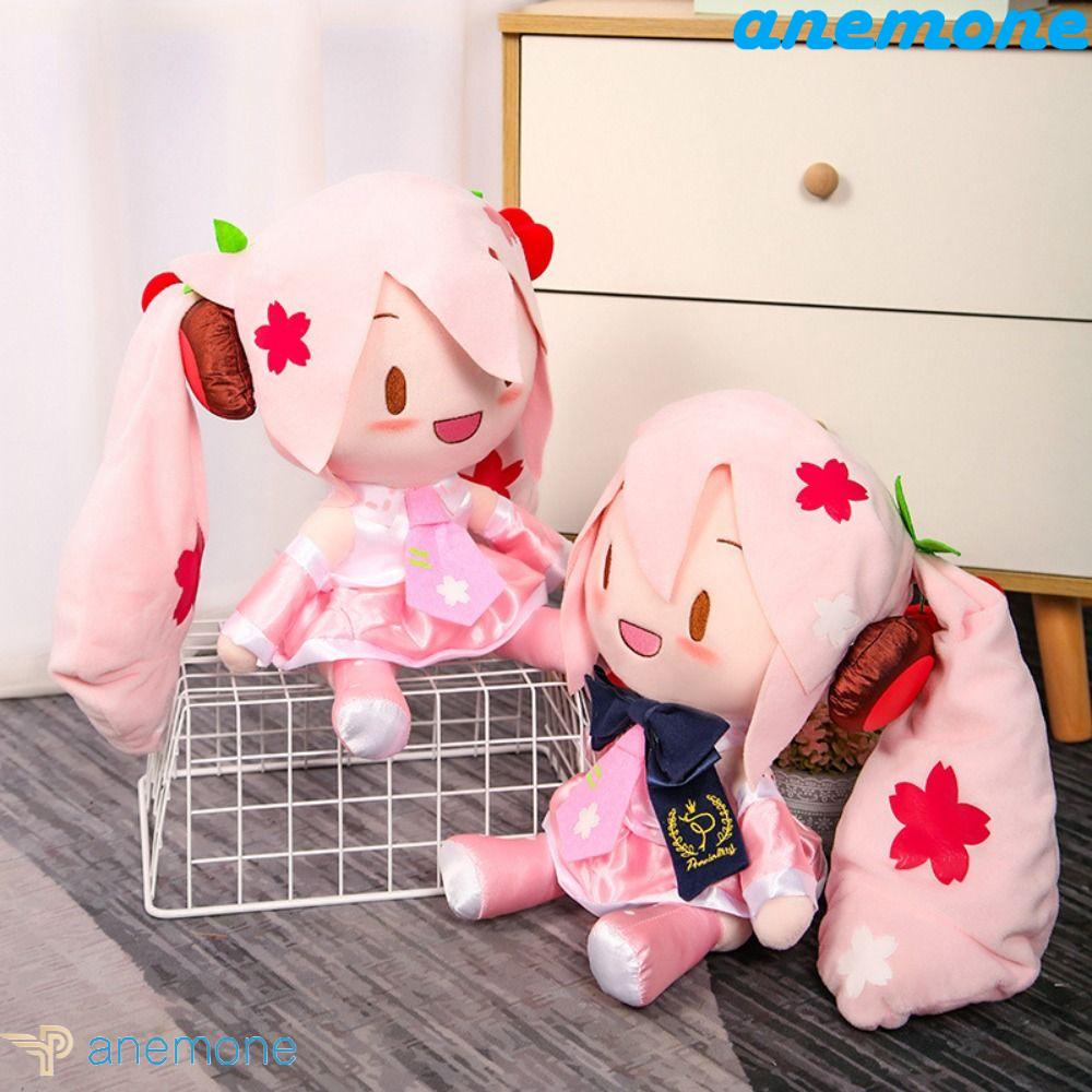 ANEMONE Đồ Chơi Búp Bê Hatsune Miku Hoạt Hình Nhồi Bông Đáng Yêu Dành Cho Trẻ Em