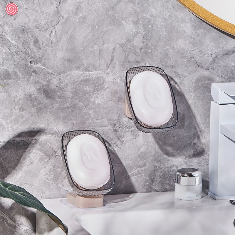 Khay Đựng Xà Phòng Ráo Nước Không Cần Đục Lỗ Cho Nhà Tắm