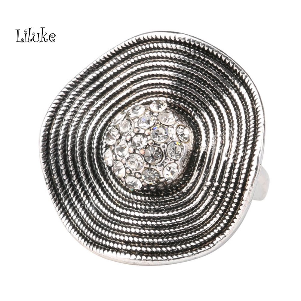 Nhẫn Hợp Kim Trang Trí Đính Đá Nhiều Màu Kiểu Dáng Phong Cách Boho Cho Nữ