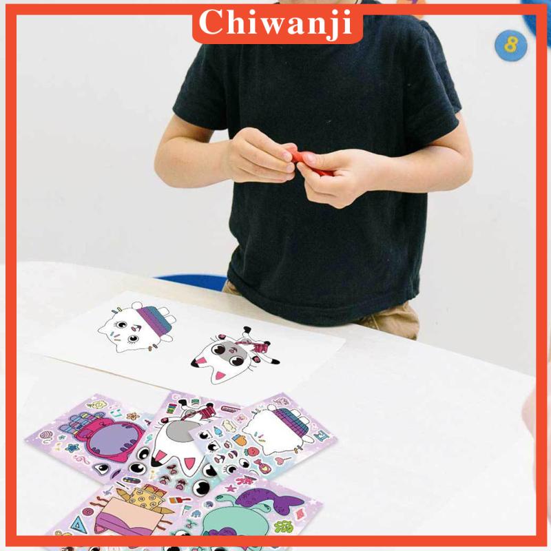 Bộ 12 Tấm Sticker Hoạt Hình Trang Trí Thủ Công