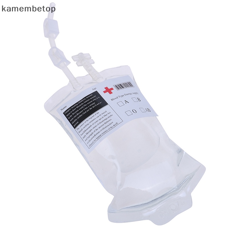 Túi Đựng Nước Uống Bằng Nhựa PVC Trong Suốt Dung Tích 400ml In Hình Ma Cà Rồng Halloween