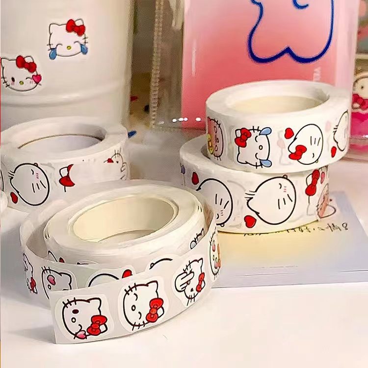 Kitty Miếng Dán Băng Nhãn Dán Cinnamoroll Quà Tặng Miếng Dán Trang Trí Niêm Phong Miếng Dán Miếng Dán diy Miếng Dán