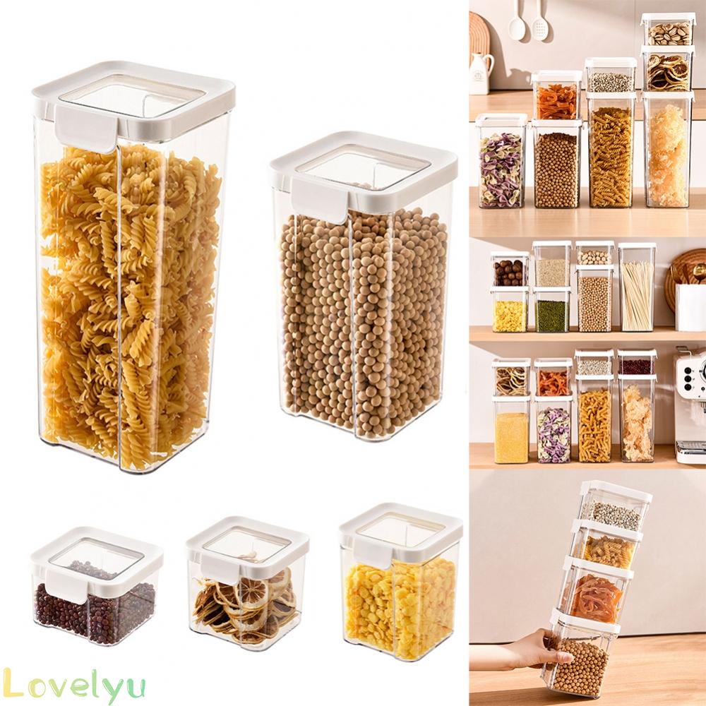 ⭐READY STOCK ⭐Stay Organized with Clear Plastic Container Airtight Cereal Storage Box with Lid