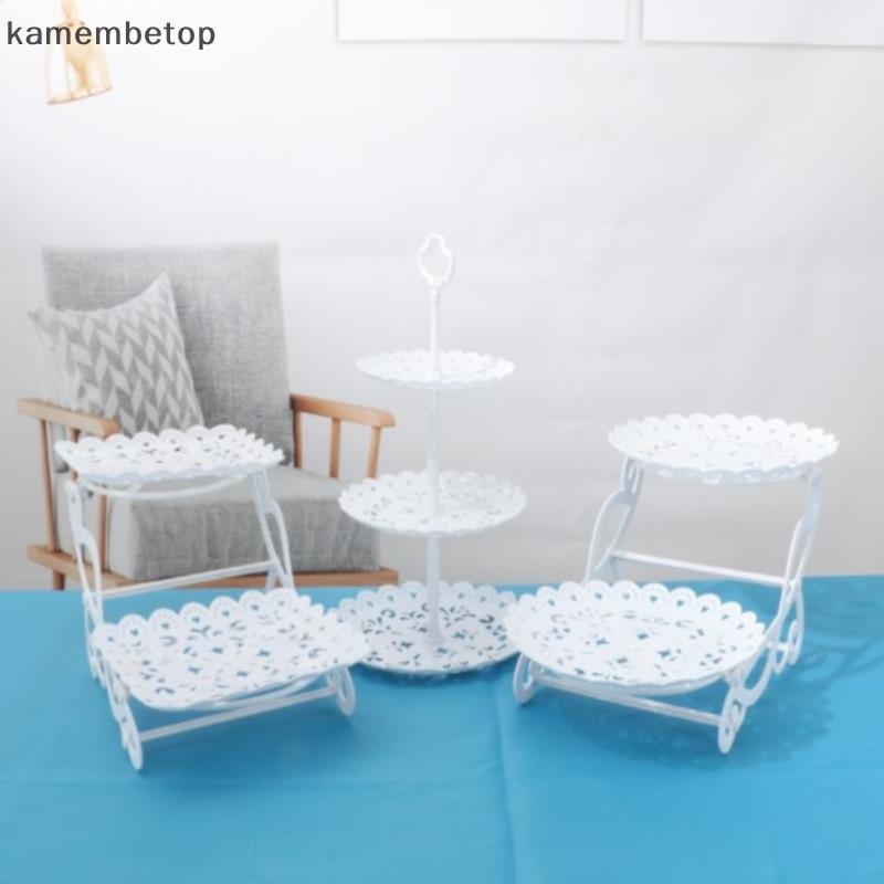 Set 1 / 2 Giá Đỡ Bánh Cupcake / Snack / Trái Cây Ba Tầng Tiện Lợi