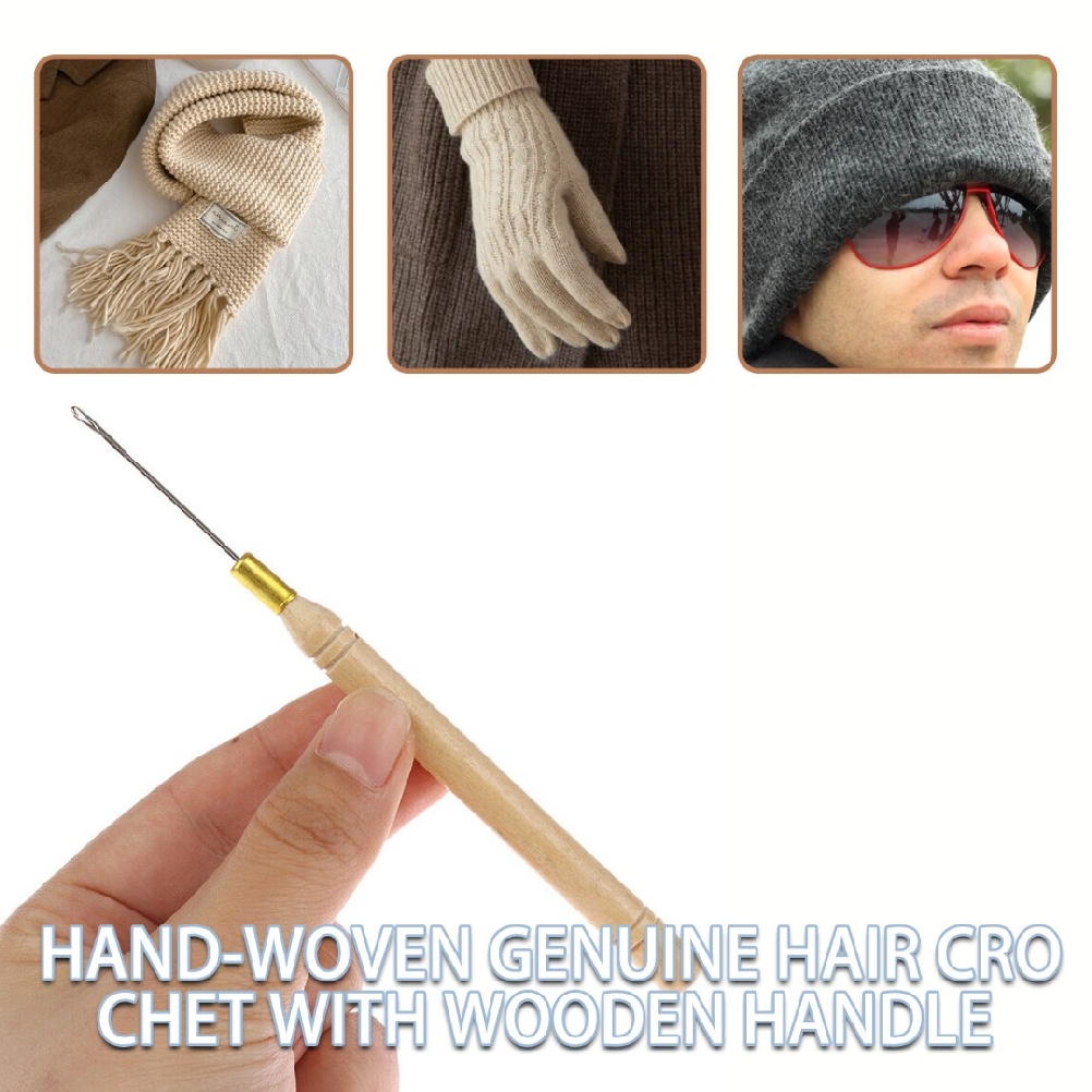 New Bamboo Crochet Handle Hook Needle Dread Tool Braiding Hair DIY Making Tool