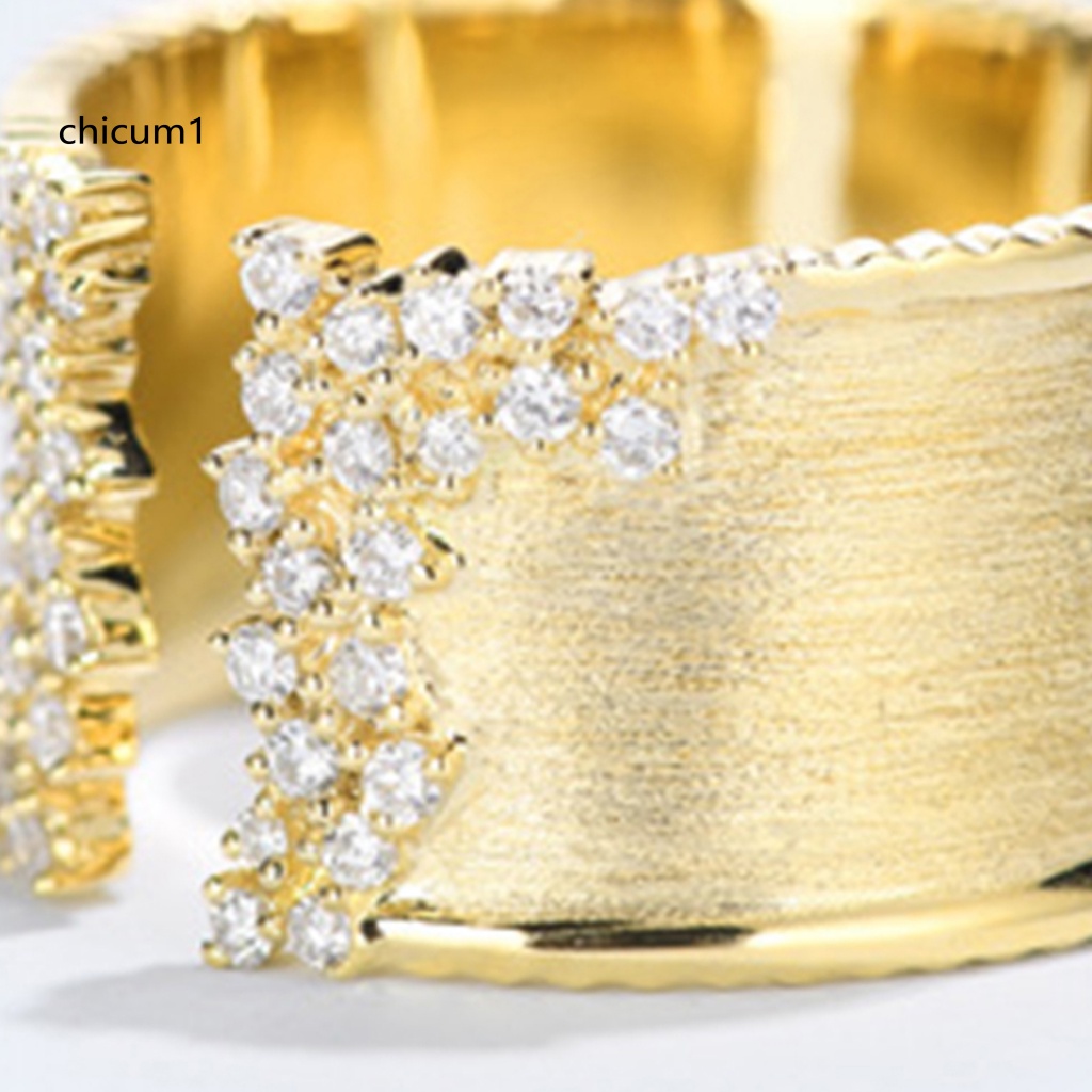 Nhẫn Hở Mạ Đồng Bóng Tùy Chỉnh Thời Trang Cho Bạn Gái