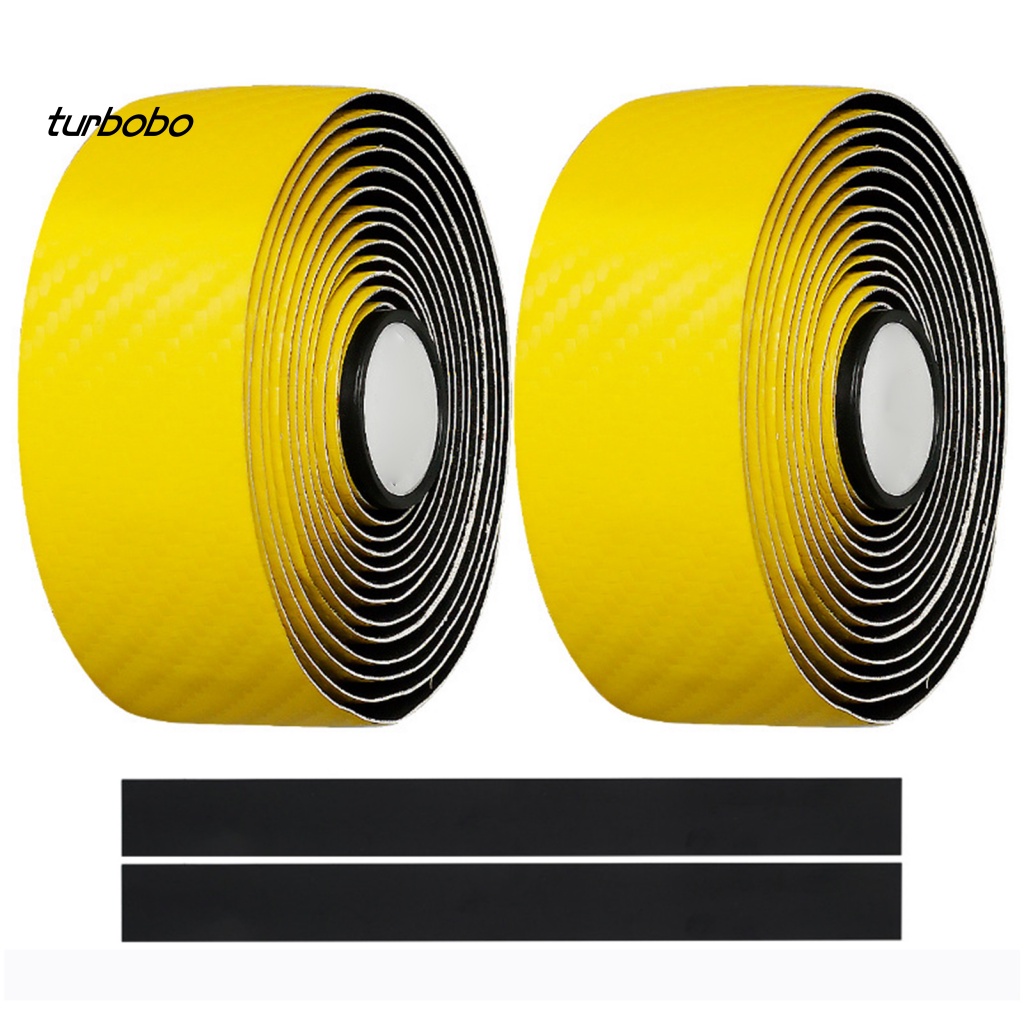 Set 2 Dây Đai Giả Da Co Giãn Bọc Tay Lái Xe Đạp Chống Trượt