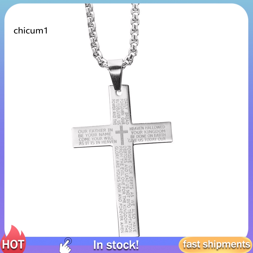 Vòng cổ Mặt Chữ Thập Thời Trang Cho Nam Và Nữ