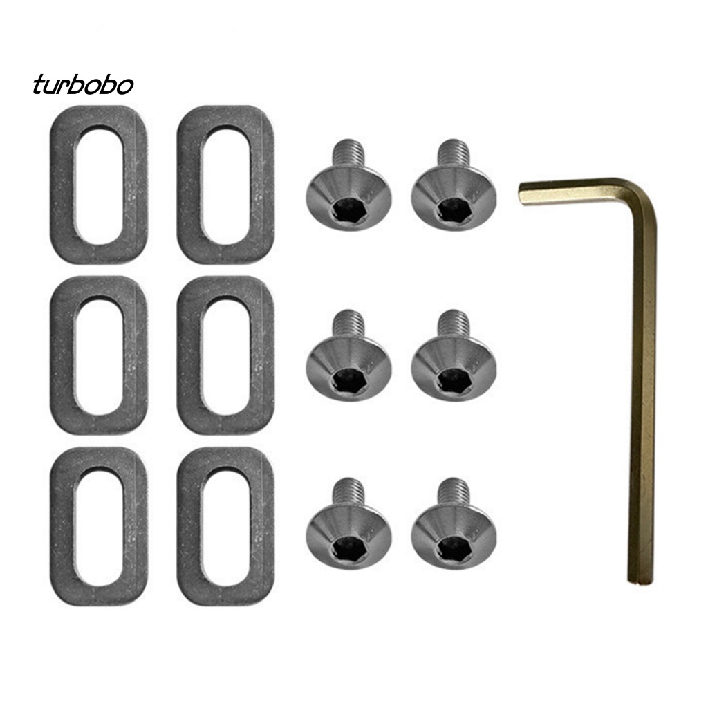 1 Bộ Vòng Đệm Bằng Kim Loại Gọn Nhẹ Độ Cứng Cao Bảo Vệ Bàn Đạp Xe Đạp