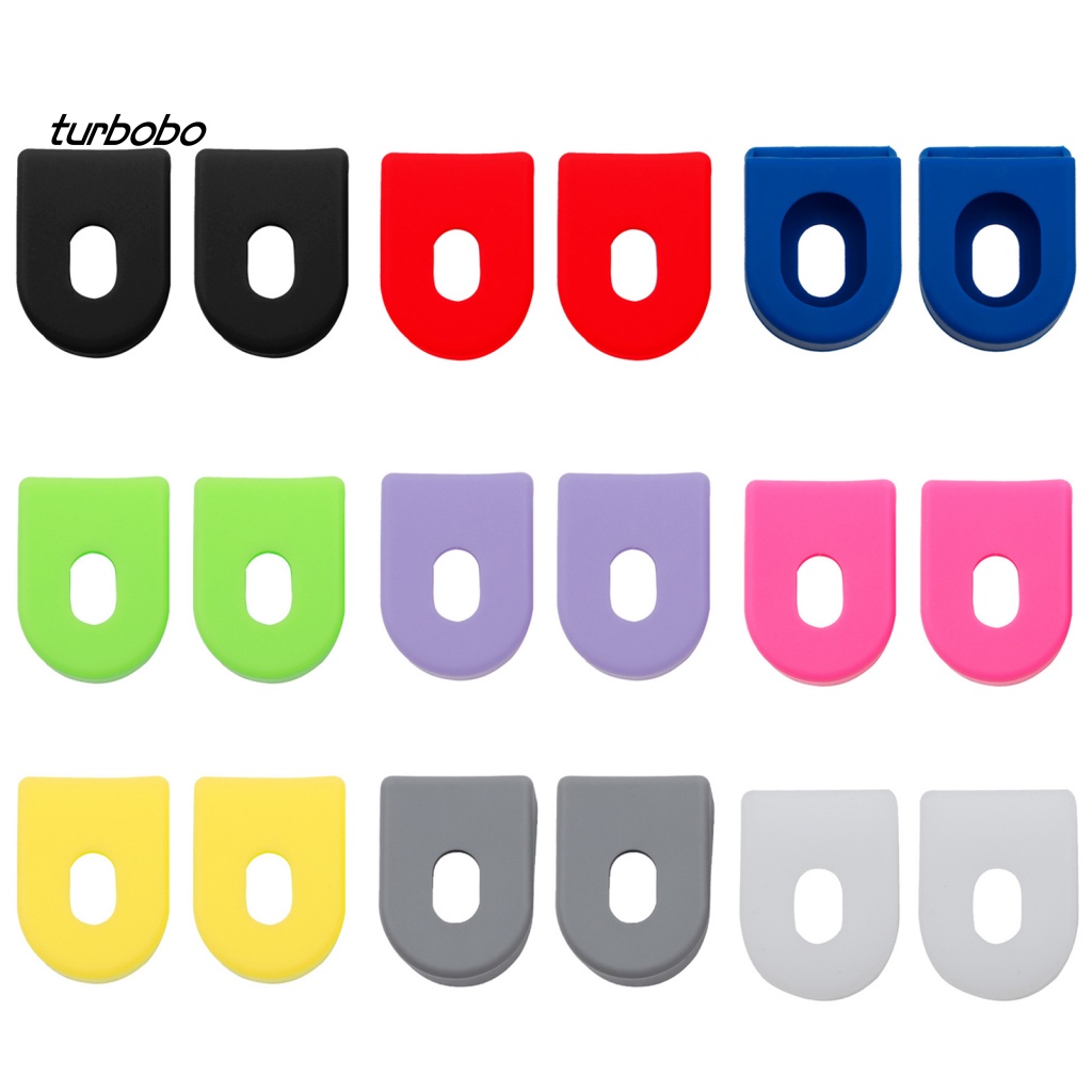 1 Cặp Vỏ Bọc Trục Khuỷu Bằng Silicon Mềm Linh Hoạt Chống Rách Độ Bền Cao Cho Xe Đạp