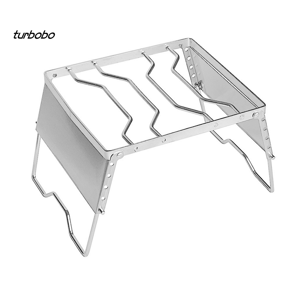 1 Bộ Giá Đỡ Bếp Lò Đa Năng Bằng Thép Không Gỉ Điều Chỉnh Được Dành Cho Cắm Trại