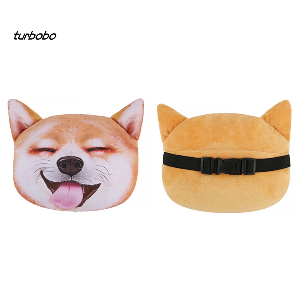Gối Tựa Đầu Có Thể Tháo Rời In Họa Tiết Hoạt Hình Cún Cưng Dễ Thương Cho Xe Hơi