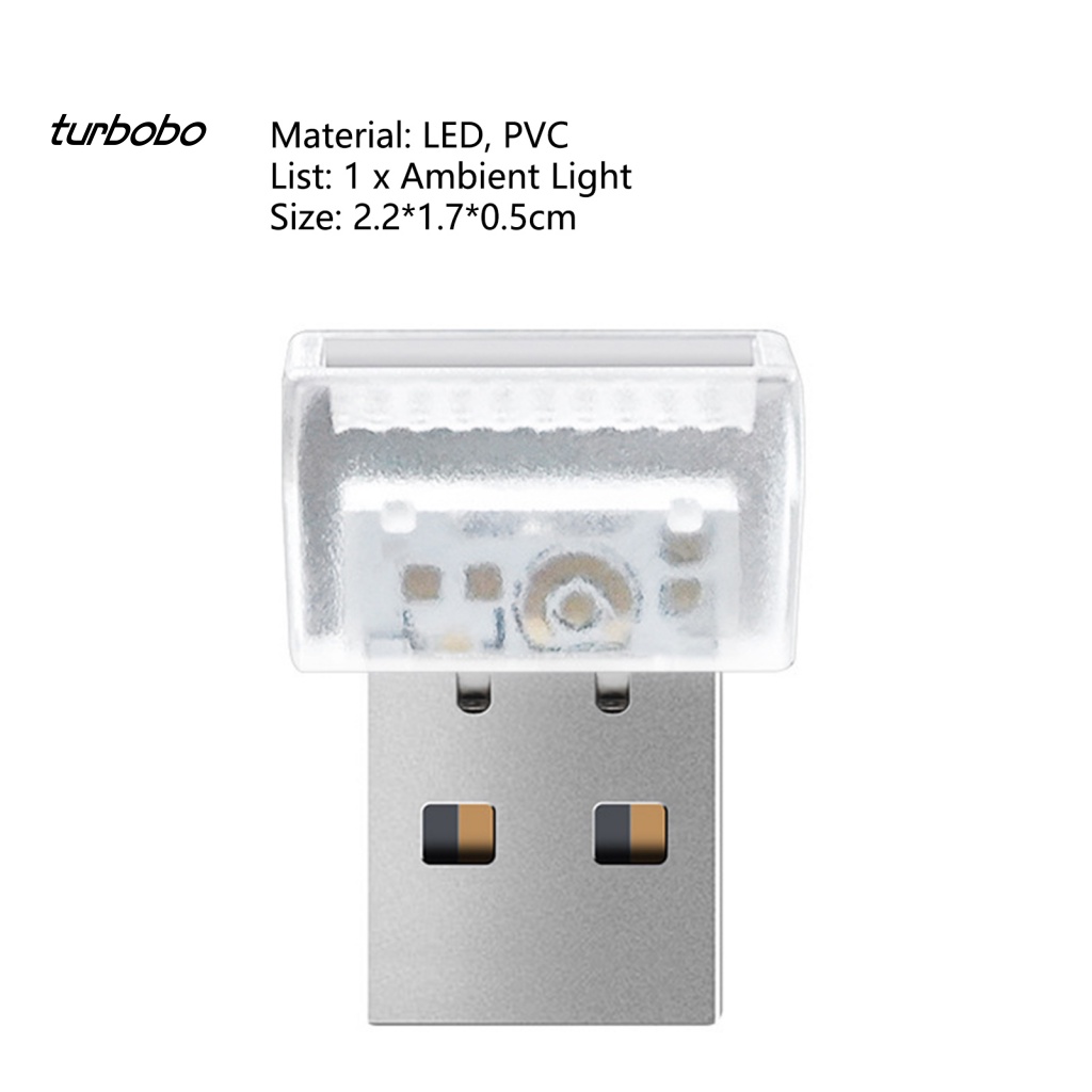 Turboro Đèn Màu Gradient Cắm Và Play Tiết Kiệm Năng Lượng Không Chói Mắt Trang Trí Nội Thất Xe Hơi