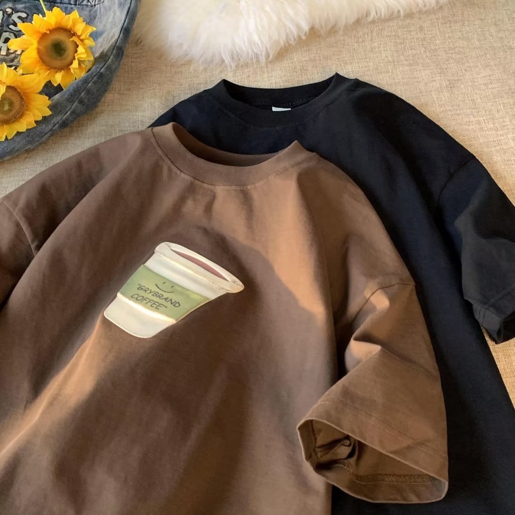 Áo Thun Tay Ngắn Dáng Rộng Phong Cách Nhật Bản Thời Trang Cho Nữ