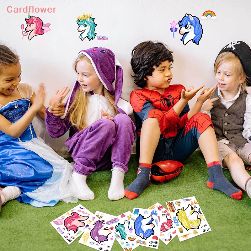 8 Miếng Dán Xếp Hình Kỳ Lân Dễ Thương Cho Bé