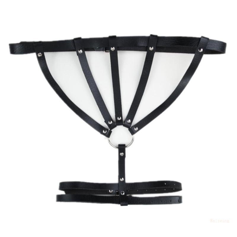 Thắt Lưng Giả Da Phối Lỗ Thời Trang Punk Cho Nữ