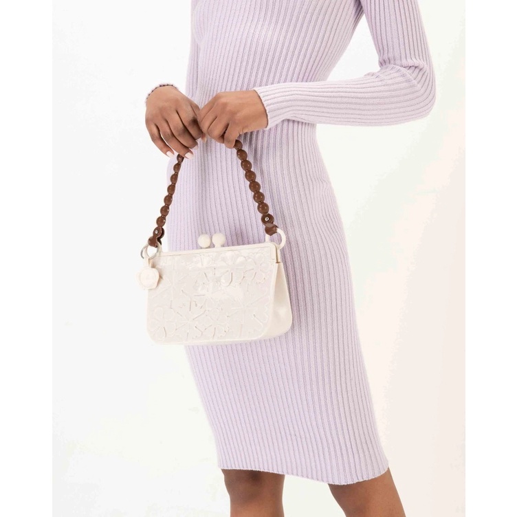 Túi Jelly melissa Flower Melissom Đeo Hông Dập Nổi Ba Chiều Thời Trang Cho Nữ @ -