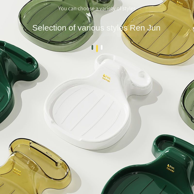 A - LIFE Giá Đỡ Nắp Nồi / Muỗng / Thớt Trong Suốt Tiện Dụng Cho Nhà Bếp