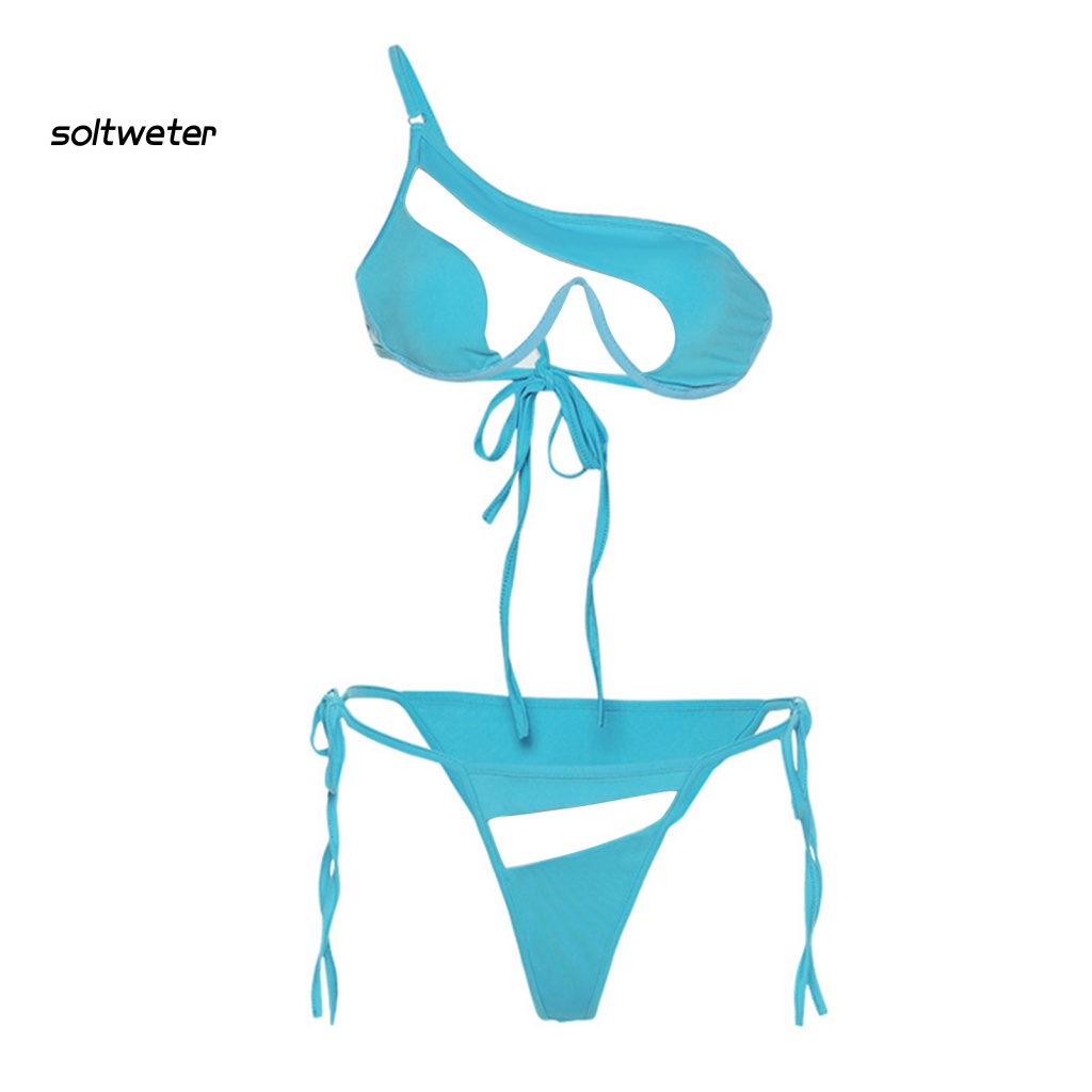 Bộ Bikini 2 Mảnh Phối Lưới Lưng Cao Có Thể Điều Chỉnh Quyến Rũ Cho Nữ