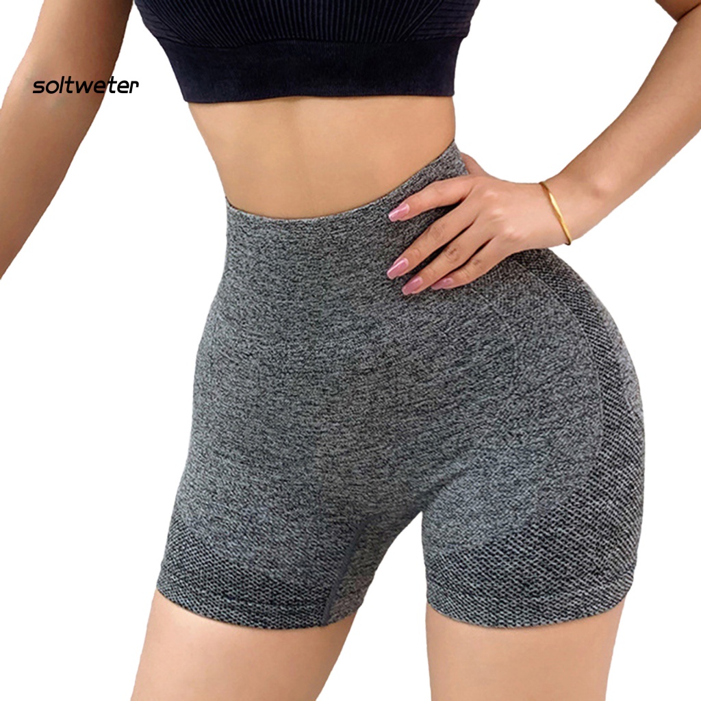 Quần Short Thể Thao Lưng Thun Nâng Mông Chất Liệu Thấm Hút Khô Thoáng Nhanh Chóng Thời Trang Mùa