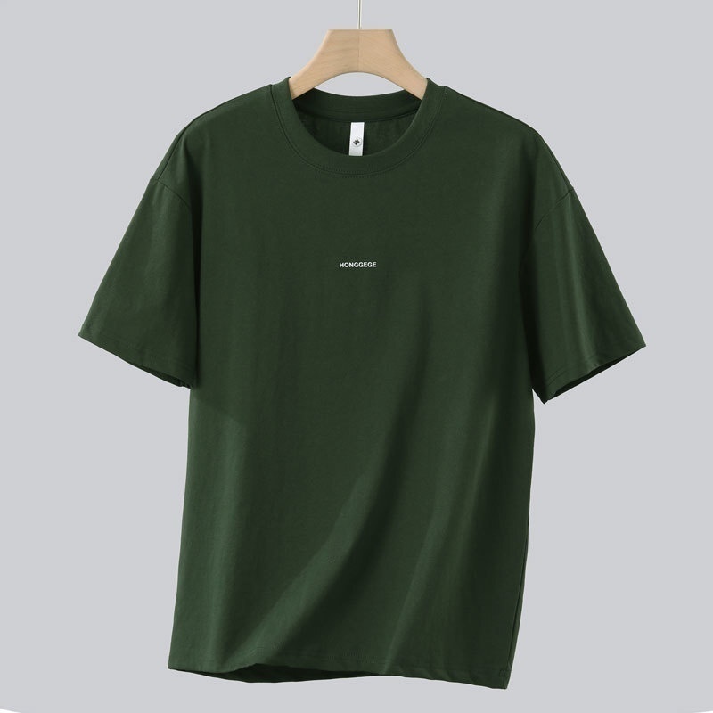 Áo Thun 100% Cotton Tay Ngắn Cổ Tròn Thoải Mái Thời Trang Mùa Hè Cho Nam Giới Có 5 Màu Size M-5XL