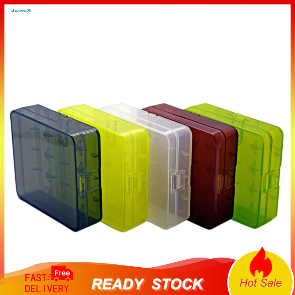 Hộp Đựng Pin 18650 4 Ngăn Có Móc Treo Tiện Dụng