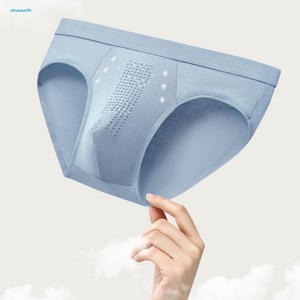 Pemg Quần Lót Nam Khoét Lỗ Nhỏ Siêu Co Giãn Thoáng Khí Lưng Thấp Màu Trơn Chống Tĩnh Điện Kích Thước Lớn