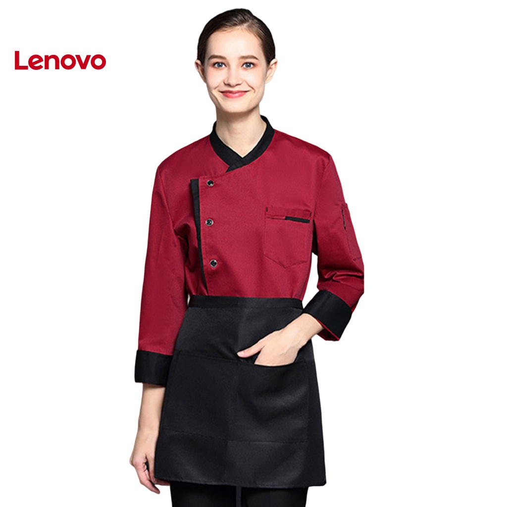 Áo Đầu Bếp Hoa Hướng Dương Tay Dài Cổ Đứng Phù Hợp Với Nhiều Màu Sắc Chống Bẩn Dễ Giặt Bánh Ngọt Cho Nam