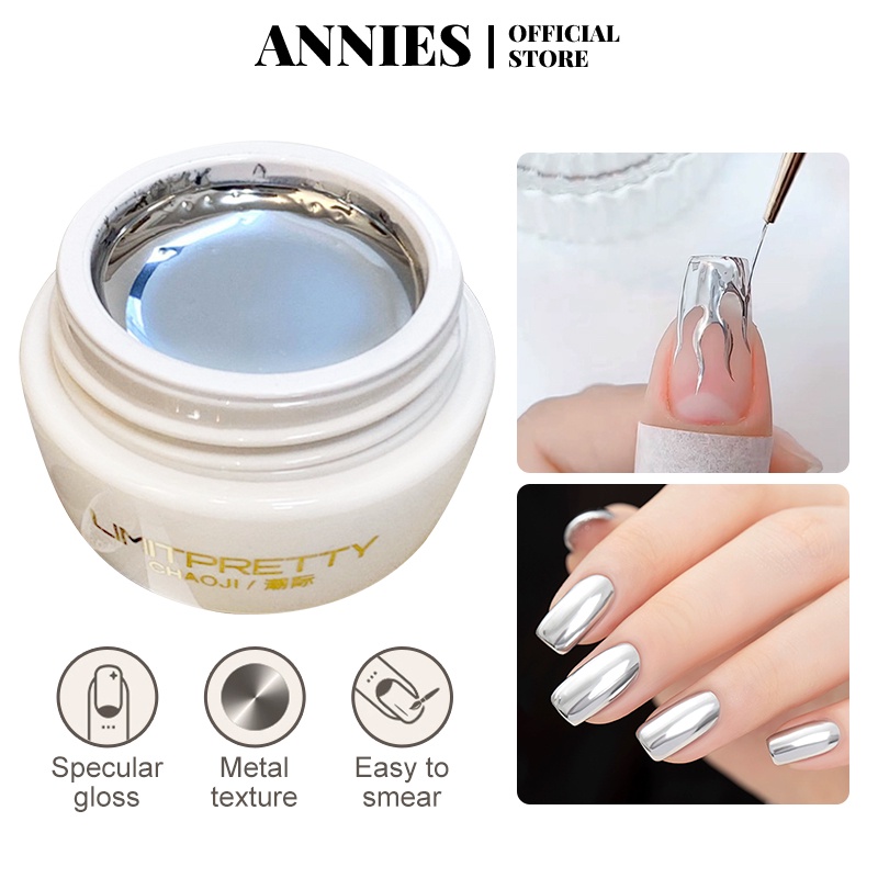 Sơn Móng Tay Và Chân Màu Bạc Lấp Lánh Cần Thiết Kế Khô Trong Thời Gian Dài