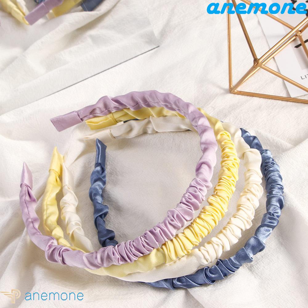 ANEMONE Băng Đô Cài Tóc Bằng Satin Tiện Dụng Cho Nữ
